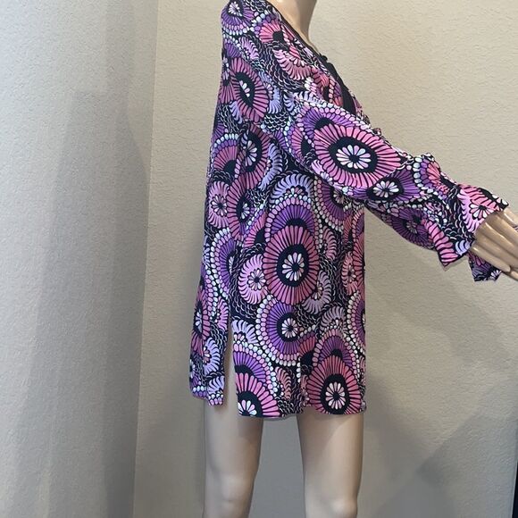 Vintage Bob Mackie Wearable Art tunic , 100% silk. - Picture 2 of 5